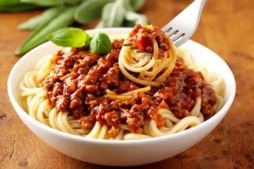 Spaghettis à la bolognaise